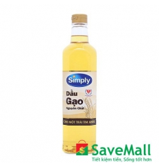 Dầu gạo nguyên chất Simply chai 1L