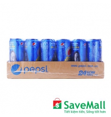 Nước Giải Khát Có Gaz Pepsi Thùng 24 Lon x 330ml