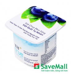 Sữa Chua Uống Men Sống Hương Việt Quất Tự Nhiên TH True Yogurt lốc 4 hộp x 100g