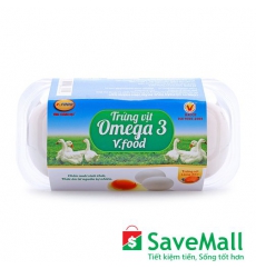 Trứng Vịt Omega 3 V.Food Hộp 3 Quả