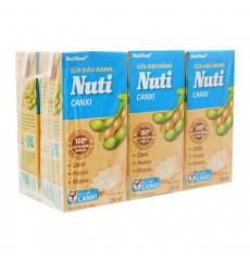 Sữa Đậu Nành Canxi Nuti NutiFood Lốc 6 Hộp x 200ml