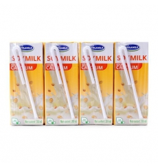 Sữa Đậu Nành Gấp Đôi Canxi Vinamilk Lốc 4 Hộp x 200ml